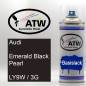 Preview: Audi, Emerald Black Pearl, LY9W / 3G: 400ml Sprühdose, von ATW Autoteile West.